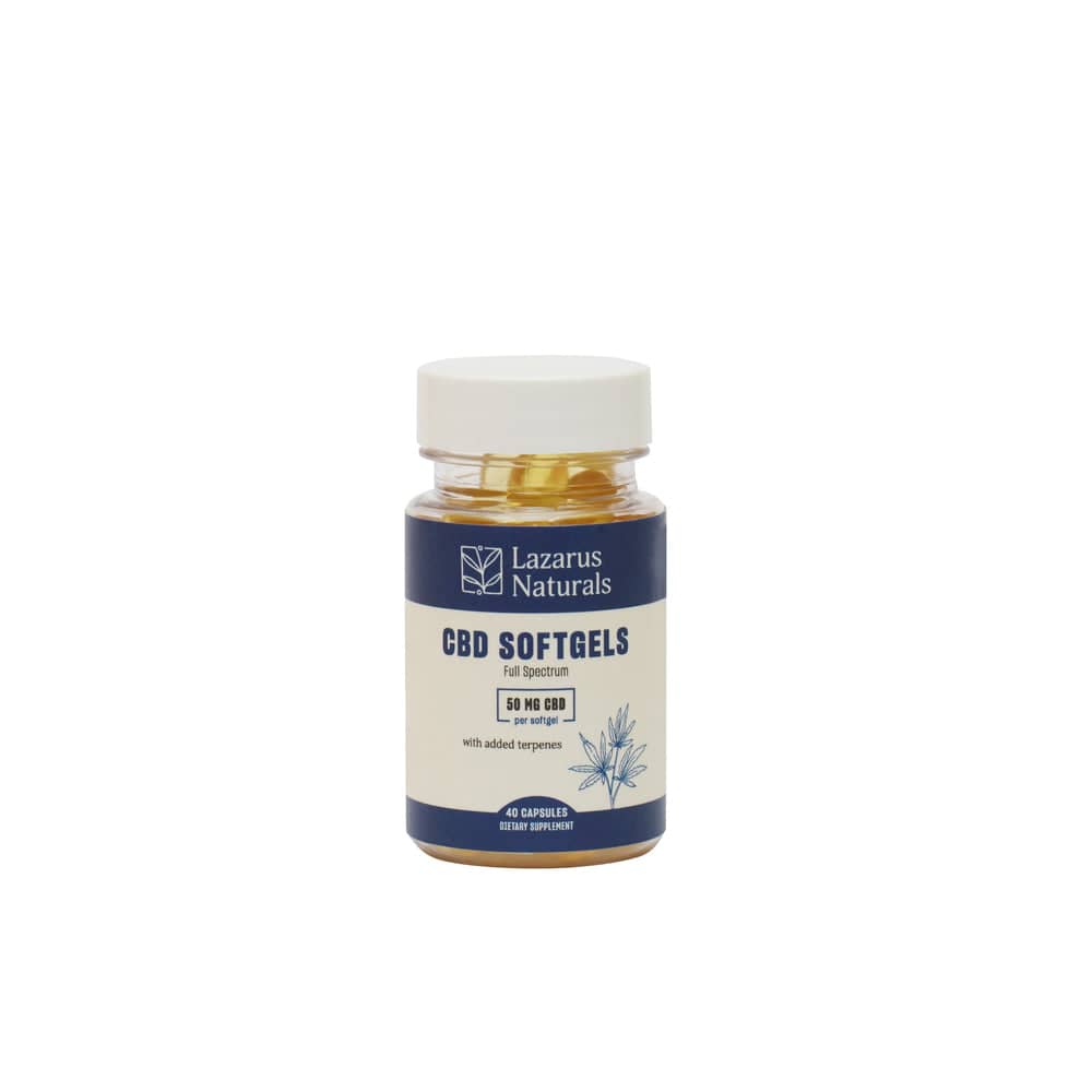 CBD Capsules 50MG (40CT) - Lazarus Naturals - Lazarus Naturals