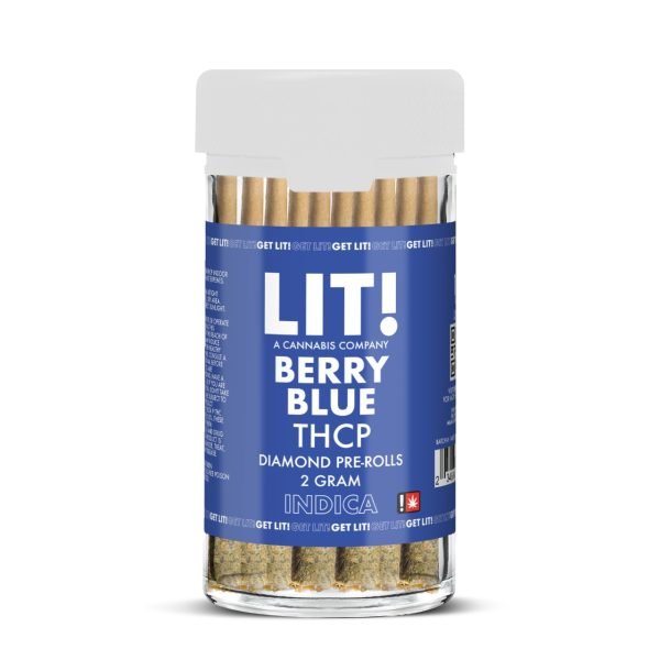 Berry Blue - Lit THCP Liquid Diamonds Pre - Rolls 10CT - Lit