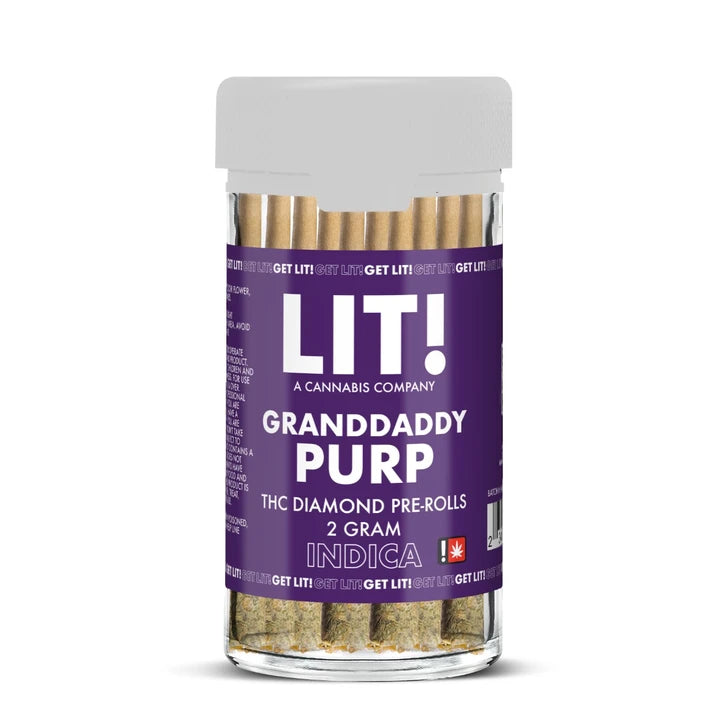 Grandaddy Purp - Lit THCP Liquid Diamonds Pre-Rolls 10CT