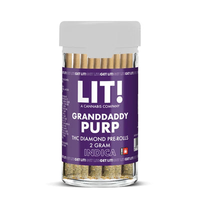 Grandaddy Purp - Lit THCP Liquid Diamonds Pre-Rolls 10CT