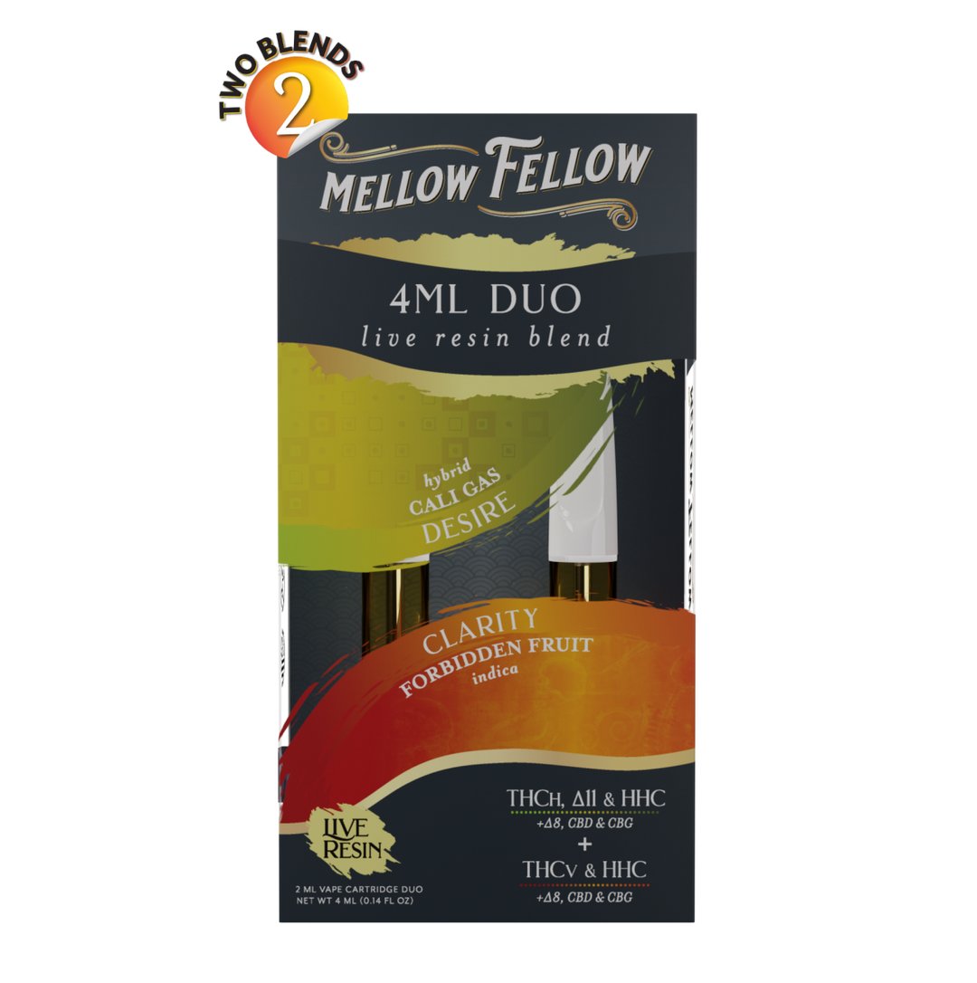 Cali Gas & Forbidden Fruit - Mellow Fellow Duo Live Resin Cart 4mL - Mellow Fellow