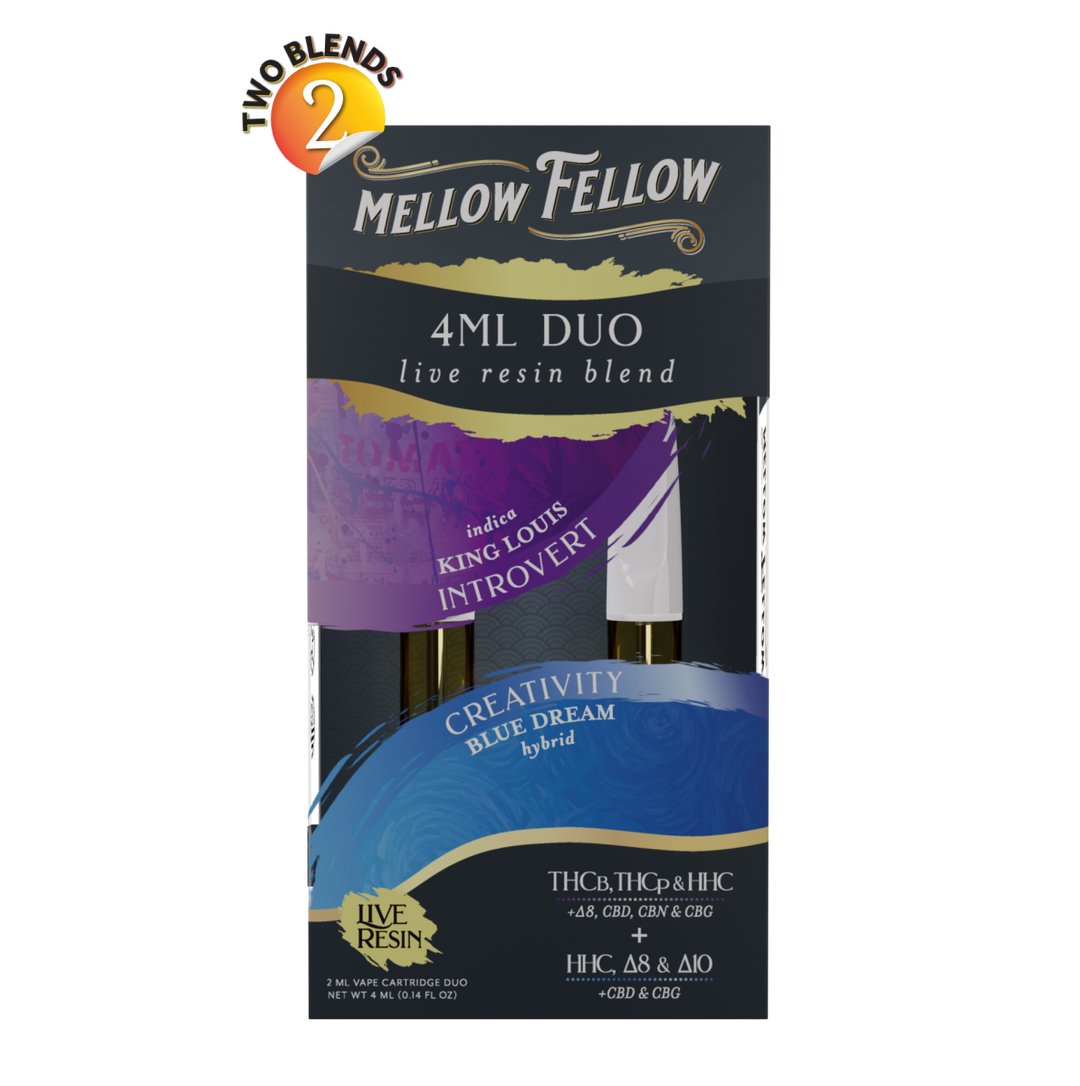 King Louis & Blue Dream - Mellow Fellow Duo Live Resin Cart 4mL - Mellow Fellow