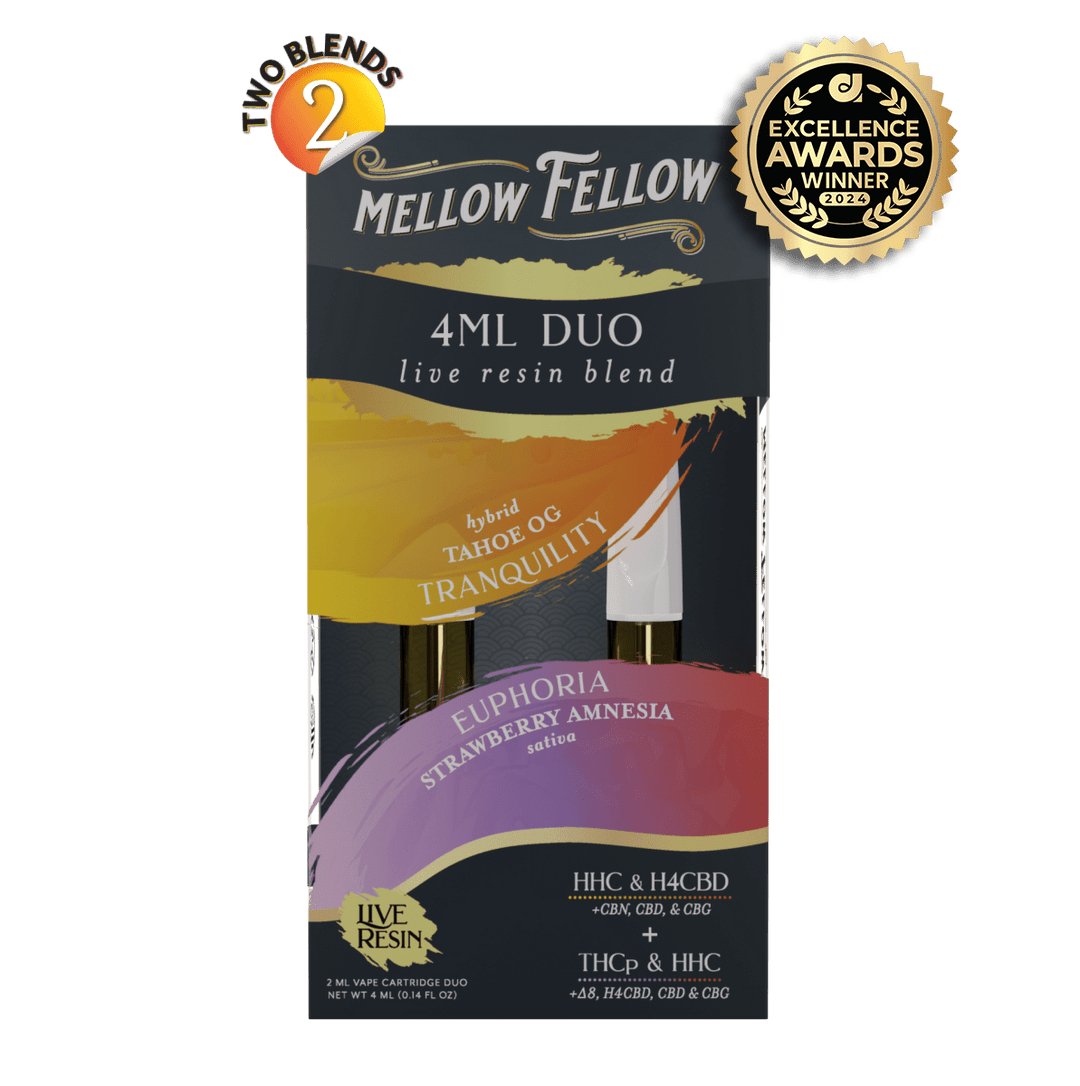 Tahoe OG & Strawberry Amnesia - Mellow Fellow Duo Live Resin Cart 4mL - Mellow Fellow