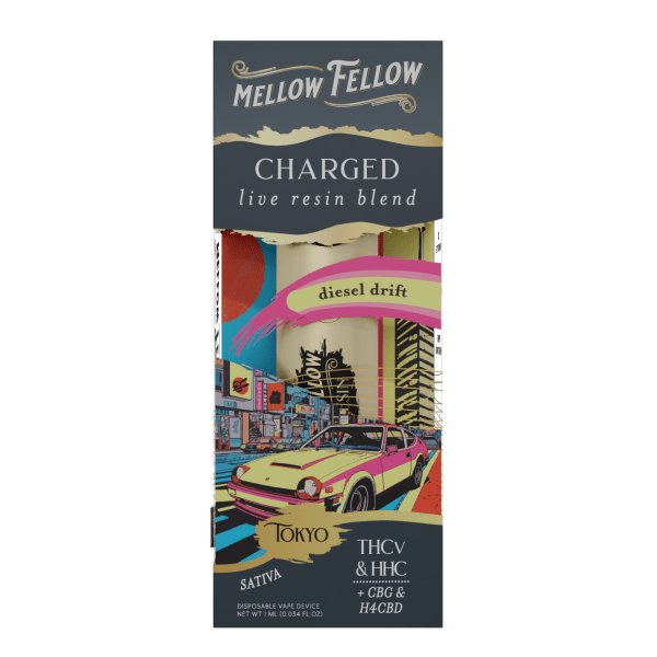 Diesel Drift - Mellow Fellow Tokyo Charged Live Resin Disposable 1 mL - Mellow Fellow