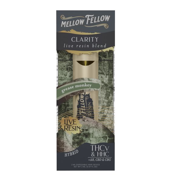 Grease Monkey - Mellow Fellow Clarity Live Resin Disposable 2mL - Mellow Fellow