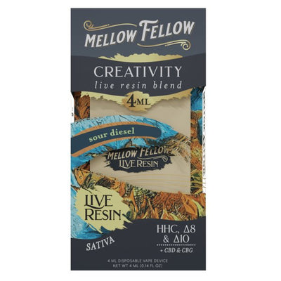 Sour Diesel - Mellow Fellow Creativity Live Resin Disposable 4mL - Mellow Fellow