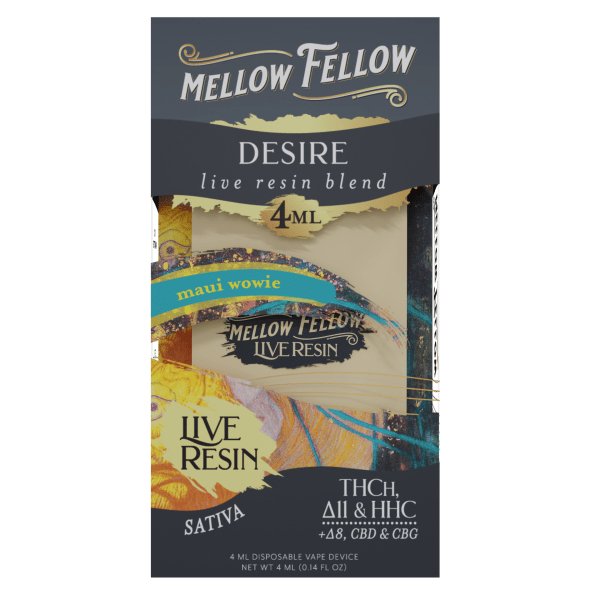 Maui Wowie - Mellow Fellow Desire Live Resin Disposable 4mL - Mellow Fellow