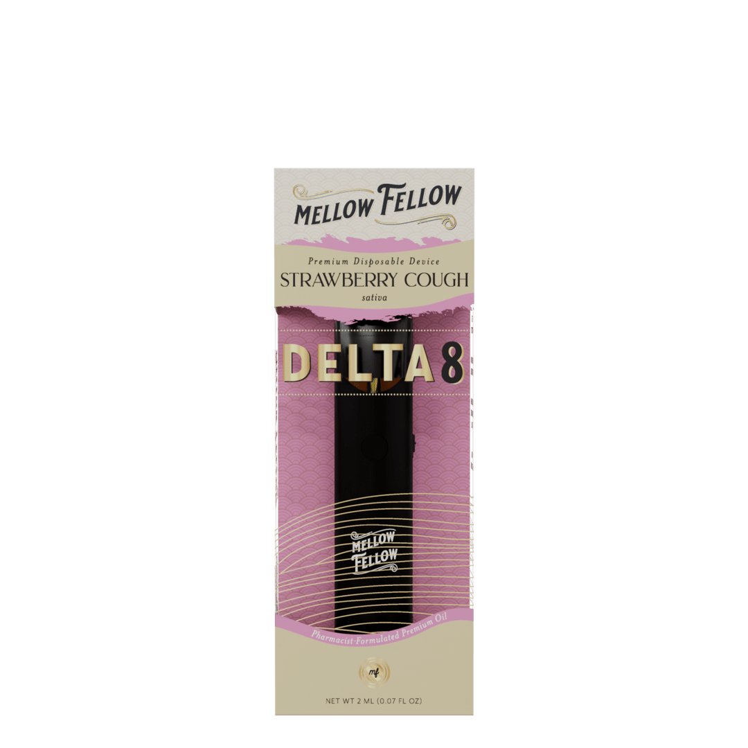 Strawberry Cough - Mellow Fellow Delta - 8 Disposable 2mL - Mellow Fellow