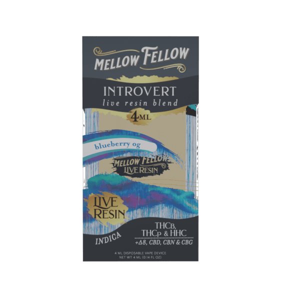 Blueberry OG - Mellow Fellow Introvert Live Resin Disposable 4mL - Mellow Fellow