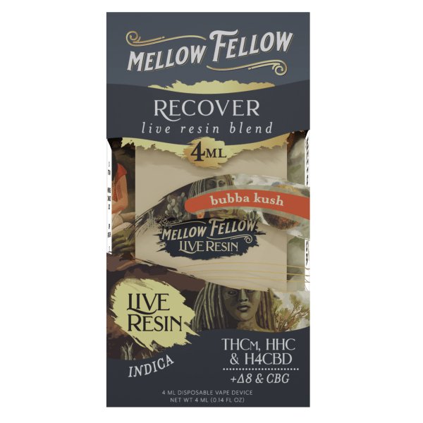 Bubba Kush - Mellow Fellow Recover Live Resin Disposable 4mL - Mellow Fellow