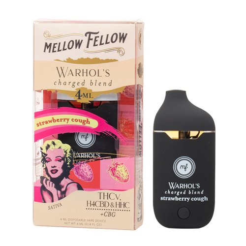 Strawberry Cough - Mellow Fellow Warhol's Charged Disposable 4mL - Mellow Fellow