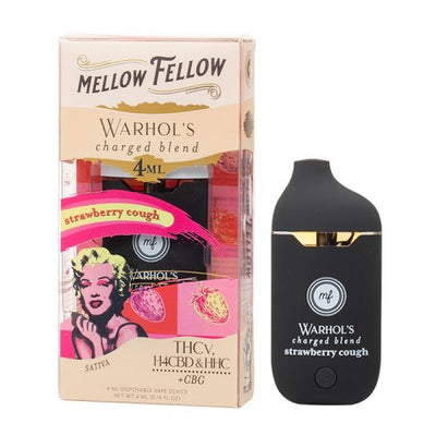 Strawberry Cough - Mellow Fellow Warhol's Charged Disposable 4mL - Mellow Fellow