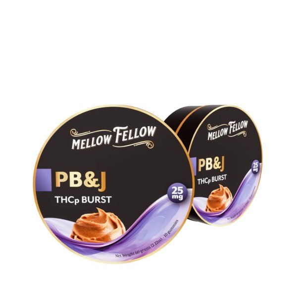 PB&J - Mellow Fellow THC - P Burst Gummies 250MG - Mellow Fellow