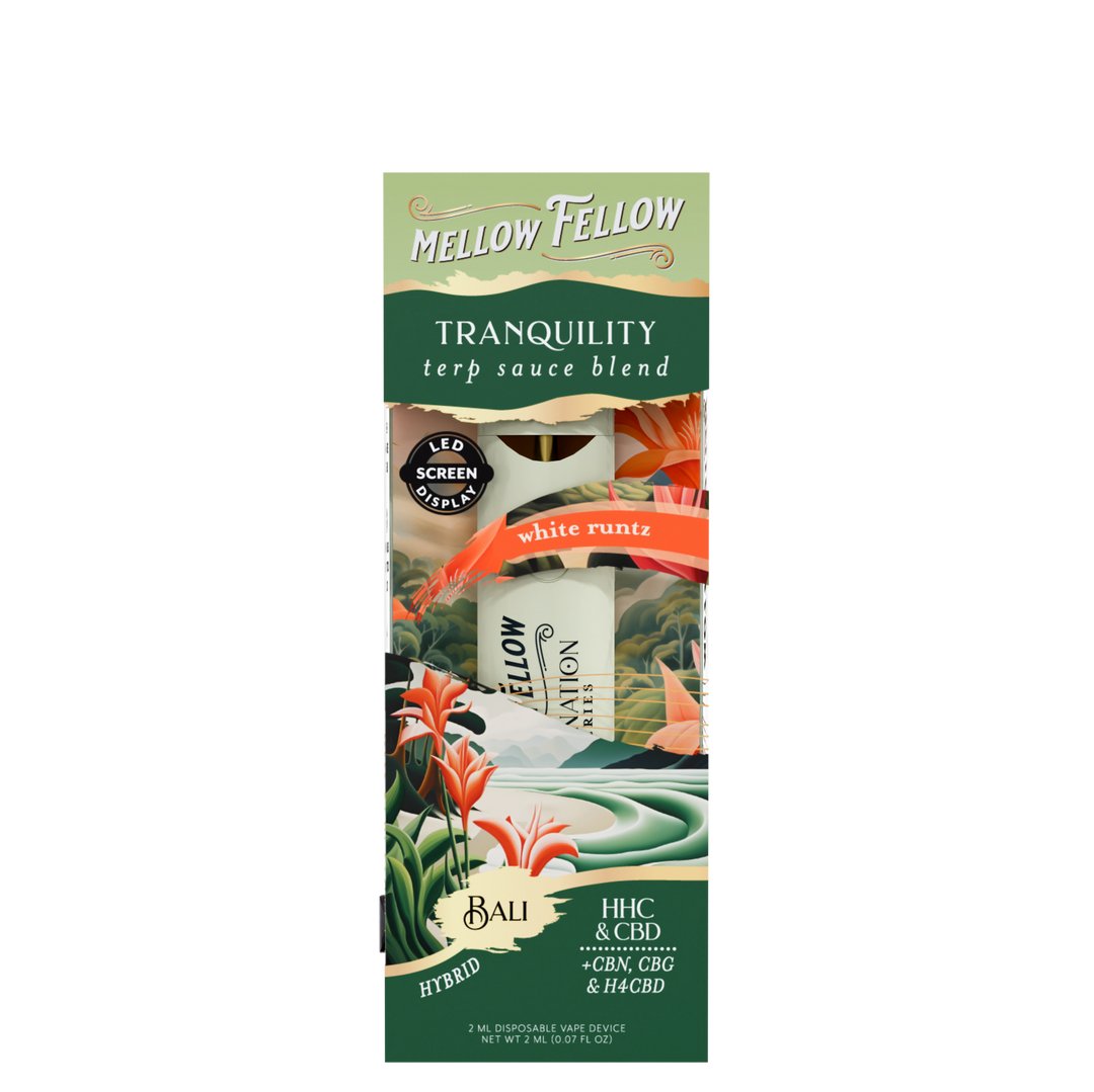 White Runtz - Mellow Fellow Bali Tranquility Terp Sauce Disposable 2G - Mellow Fellow