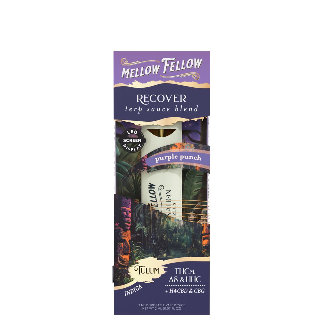 Purple Punch - Mellow Fellow Tulum Recover Terp Sauce Disposable 2G - Mellow Fellow