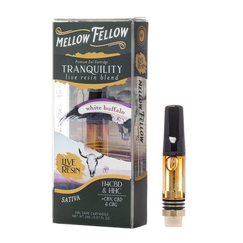 White Buffalo - Mellow Fellow Tranquility Live Resin Cart 2mL - Mellow Fellow