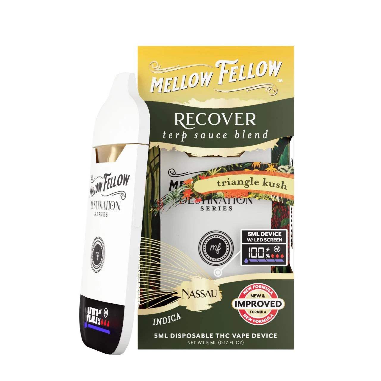 Triangle Kush - Mellow Fellow Nassau Recover Terp Sauce Disposable 5G