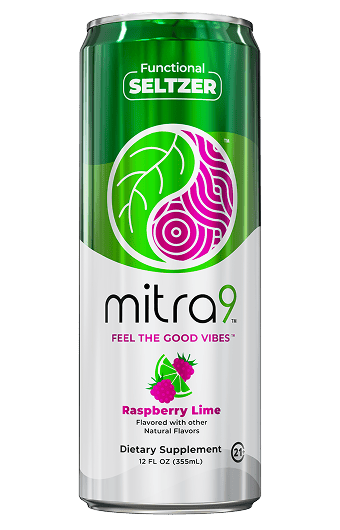 Raspberry Lime - Mitra 9 Kratom Seltzer 12OZ
