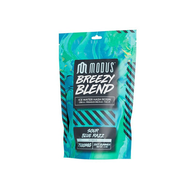 Sour Blue Razz - Modus Breezy Blend Gummies 7500MG - Modus