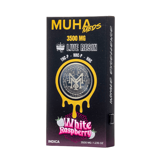 White Raspberry - Muha Meds Live Resin Disposable 3.5G - Muha Meds
