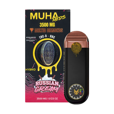 Russian Cream - Muha Meds Gen 3 Melted Diamonds Disposable 3.5G