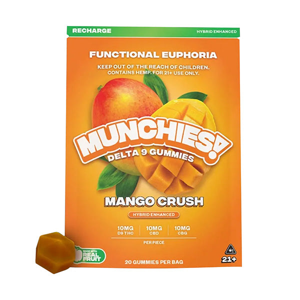 Mango Crush - Delta Munchies Euphoria Delta 9 Gummies