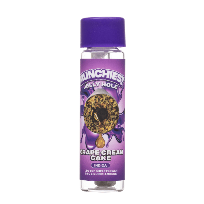Grape Cream Cake - Munchies Jelly Hole Pre Rolls 2G - Munchies