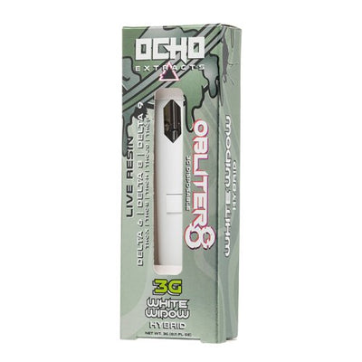 White Widow - Ocho Obliter8 Live Resin Disposable 3G - Ocho Extracts