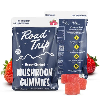 Strawberry - Road Trip Desert Stardust Mushroom Gummies - Road Trip