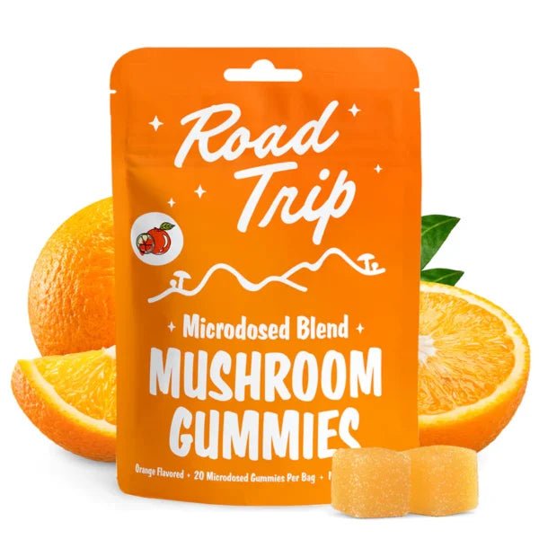 Orange - Road Trip Day Trip Mushroom Gummies - Road Trip