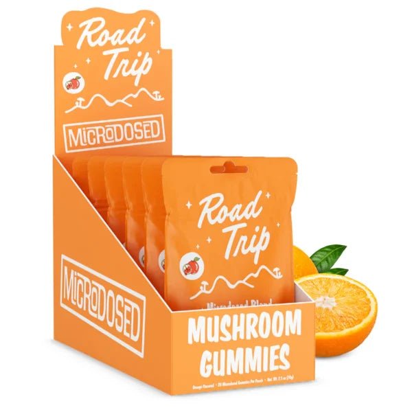 Orange - Road Trip Day Trip Mushroom Gummies - Road Trip