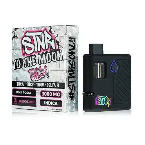 Pink Rosay - STNR Creations To The Moon THC - A Disposable 3G - STNR