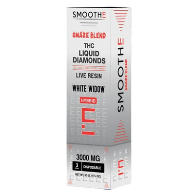 White Widow - Smoothe Smaze THC Diamonds Disposable 3G - Smoothe