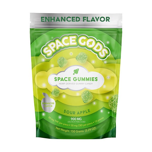 Sour Apple - Space Gods Space gummies 900MG - Space Gods