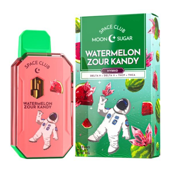 Watermelon Zour Kandy - Space Gods Moon Sugar Disposable 3G - Space Gods