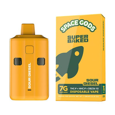 Sour Diesel - Space Gods Super Baked Disposable 7G - Space Gods