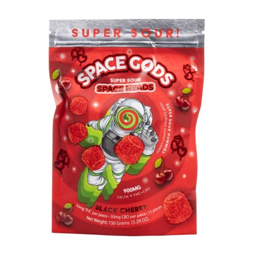 Black Cherry - Space Gods Super Space Head gummies 900MG - Space Gods