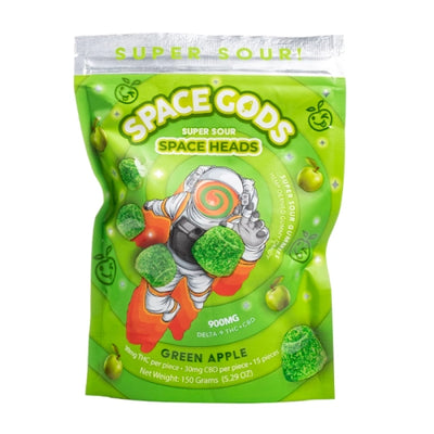 Green Apple - Space Gods Super Space Head gummies 900MG