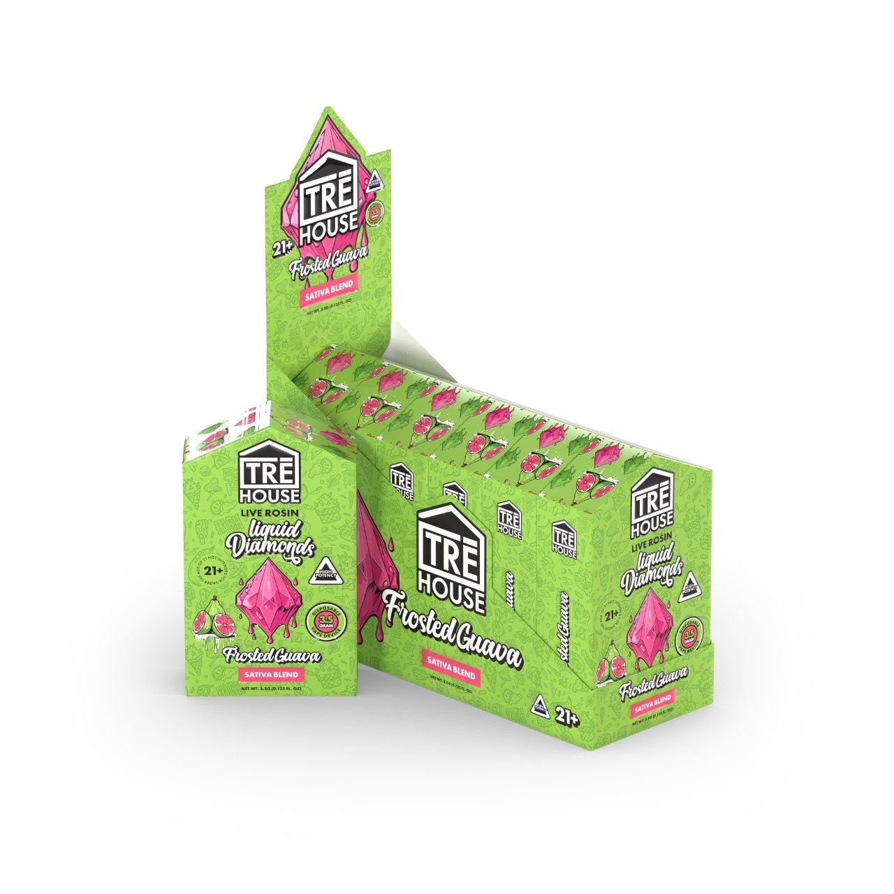 Frosted Guava - TRE House Live Rosin Liquid Diamond Disposable 3.5G - TRE House