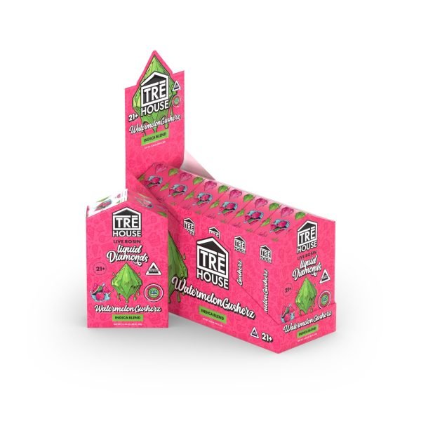 Watermelon Gusherz - TRE House Live Rosin Liquid Diamond Disposable 3.5G - TRE House