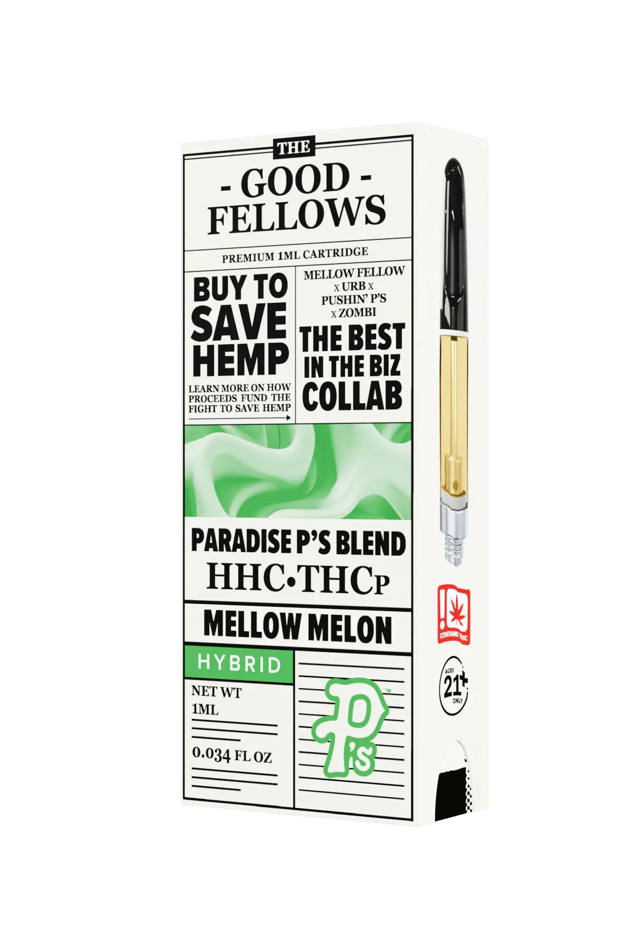 Mellow Melon - The Good Fellows Paradise P's Blend Cart 1G - The Good Fellows