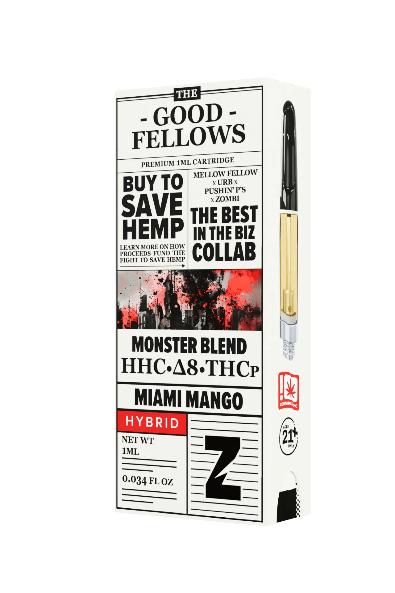 Miami Mango - The Good Fellows Monster Blend Cart 1G - The Good Fellows