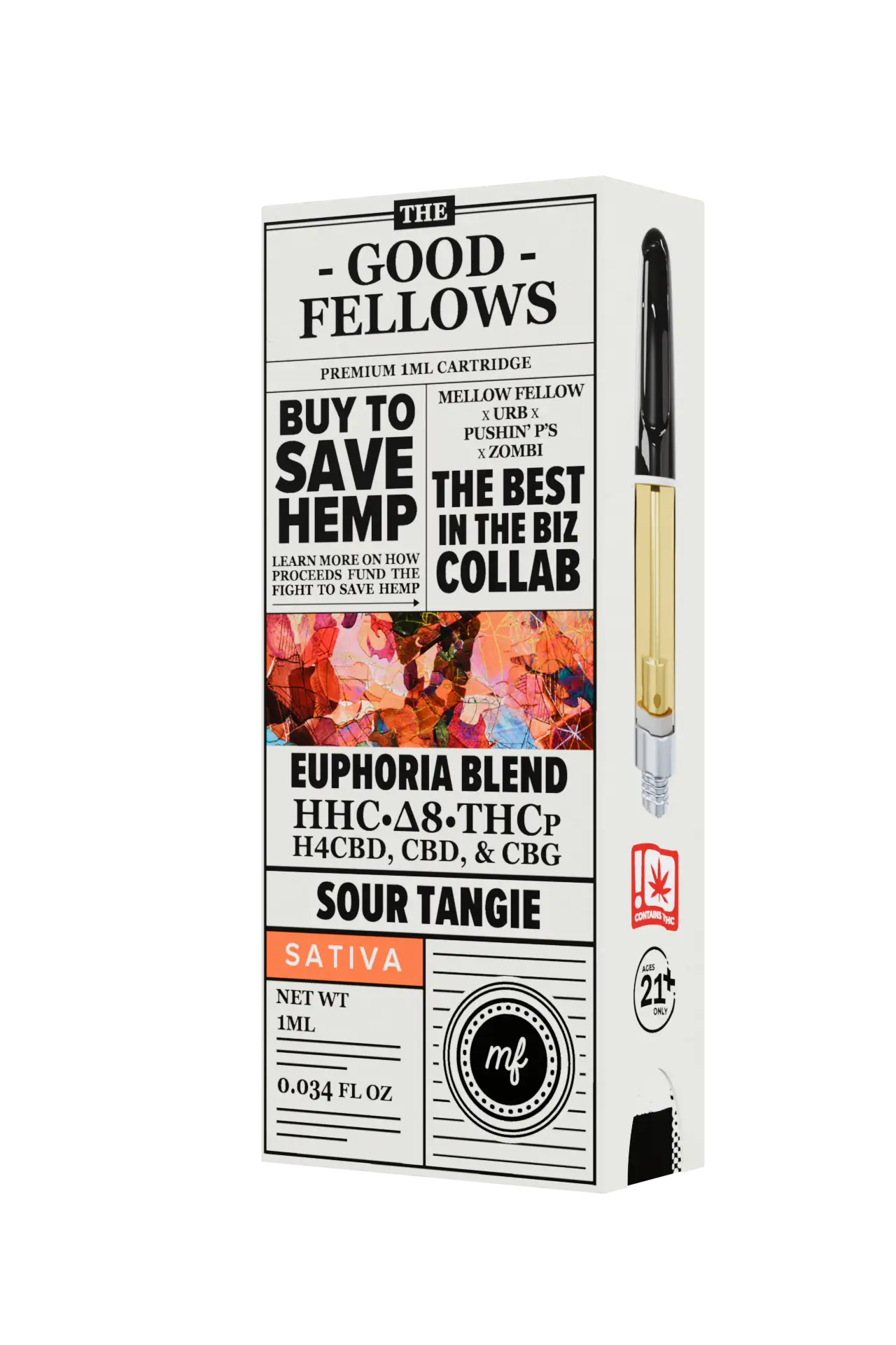 Sour Tangie - The Good Fellows Euphoria Blend Cart 1G