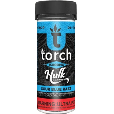 Sour Blue Razz - Torch Hulk Live Resin Gummies 15000MG - Torch