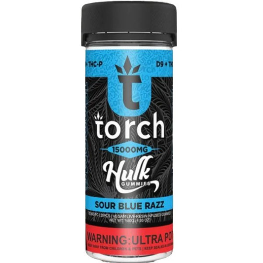 Sour Blue Razz - Torch Hulk Live Resin Gummies 15000MG - Torch