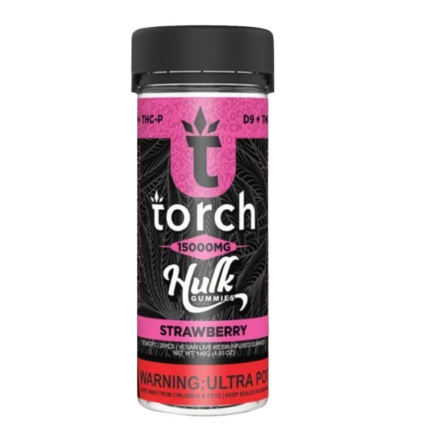 Strawberry - Torch Hulk Live Resin Gummies 15000MG - Torch