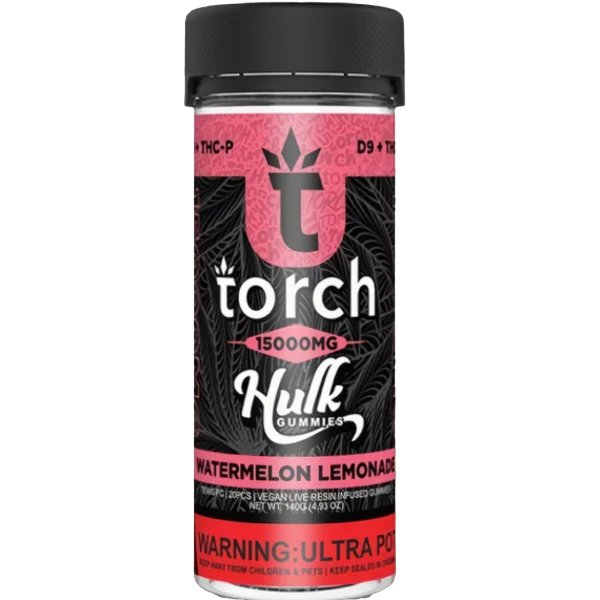 Watermelon Lemonade - Torch Hulk Live Resin Gummies 15000MG - Torch