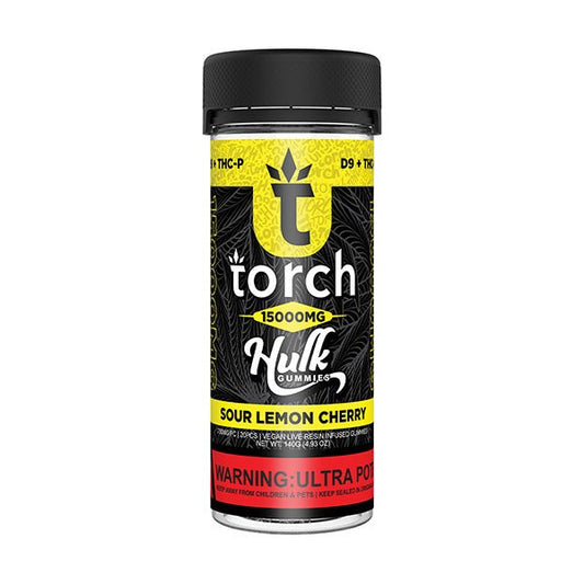 Sour Lemon Cherry - Torch Hulk Live Resin Gummies 15000MG - Torch