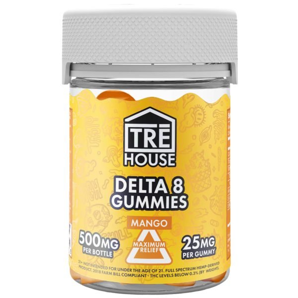 Mango - Tre House Delta - 8 Gummies 500MG - TRE House