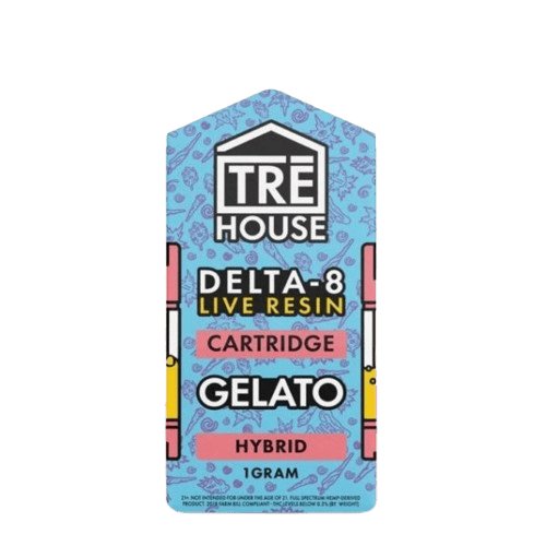 Gelato - TRE House Delta - 8 Live Resin Cartridge 1G - TRE House